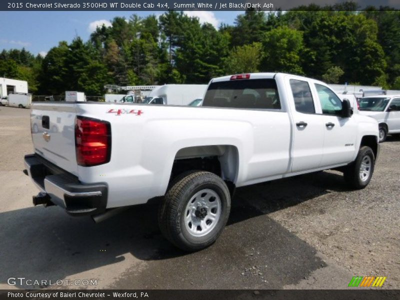 Summit White / Jet Black/Dark Ash 2015 Chevrolet Silverado 3500HD WT Double Cab 4x4
