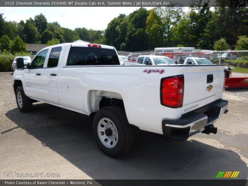 Summit White / Jet Black/Dark Ash 2015 Chevrolet Silverado 3500HD WT Double Cab 4x4