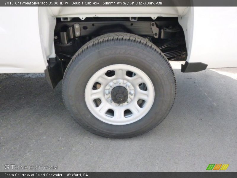 Summit White / Jet Black/Dark Ash 2015 Chevrolet Silverado 3500HD WT Double Cab 4x4