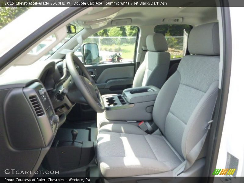 Summit White / Jet Black/Dark Ash 2015 Chevrolet Silverado 3500HD WT Double Cab 4x4