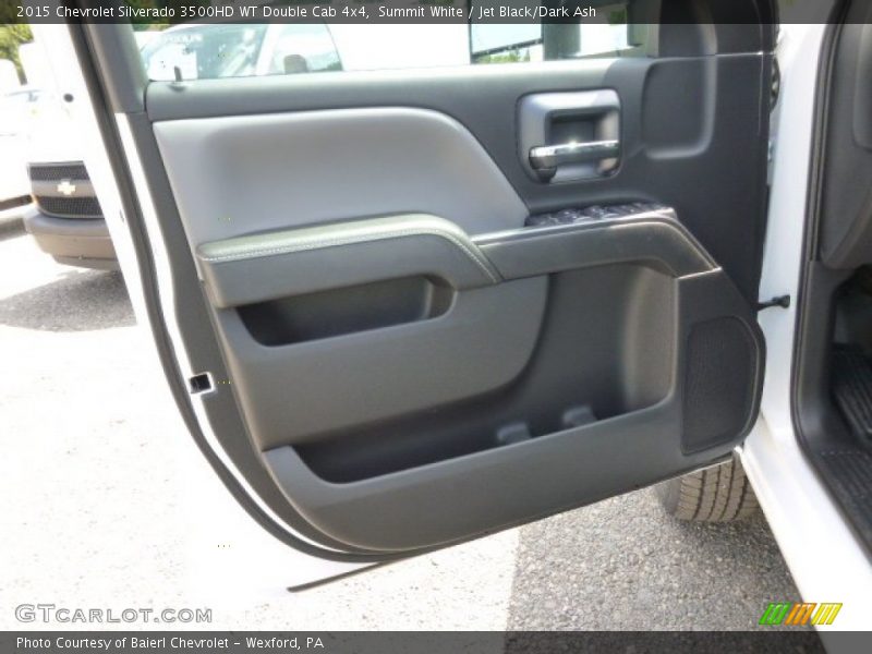 Summit White / Jet Black/Dark Ash 2015 Chevrolet Silverado 3500HD WT Double Cab 4x4
