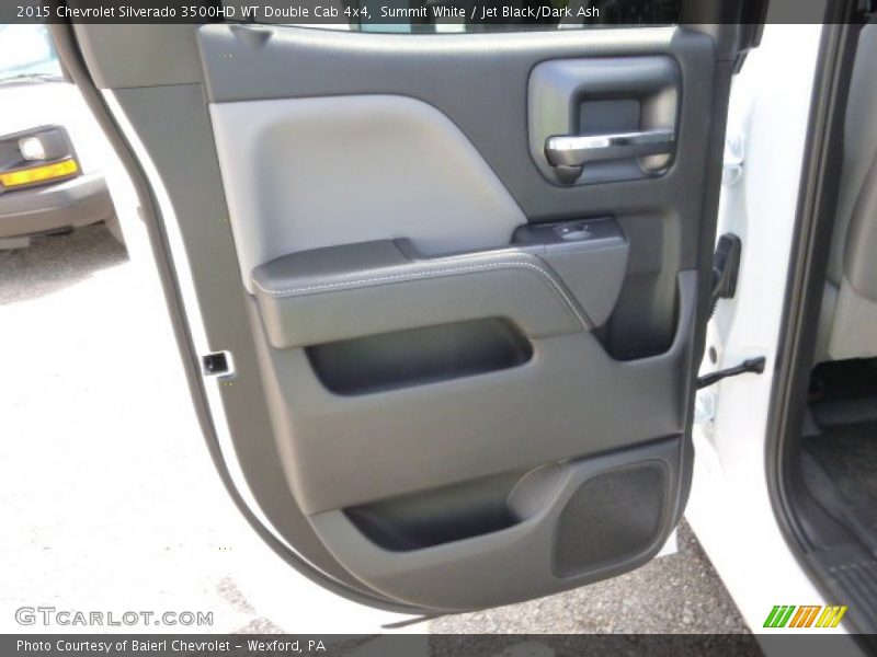 Summit White / Jet Black/Dark Ash 2015 Chevrolet Silverado 3500HD WT Double Cab 4x4