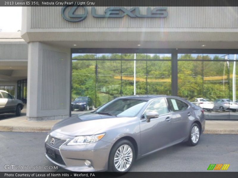 Nebula Gray Pearl / Light Gray 2013 Lexus ES 350