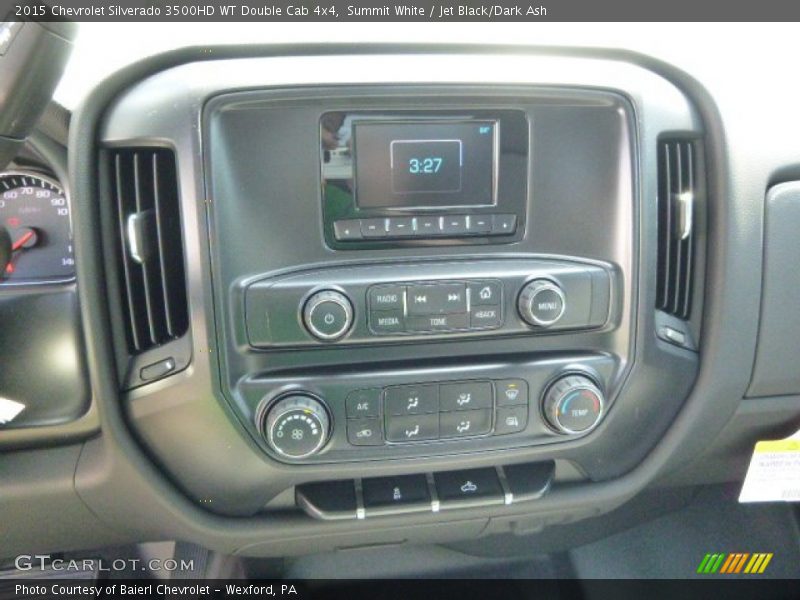 Summit White / Jet Black/Dark Ash 2015 Chevrolet Silverado 3500HD WT Double Cab 4x4