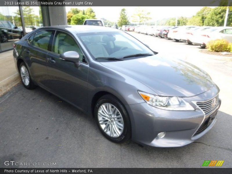 Nebula Gray Pearl / Light Gray 2013 Lexus ES 350
