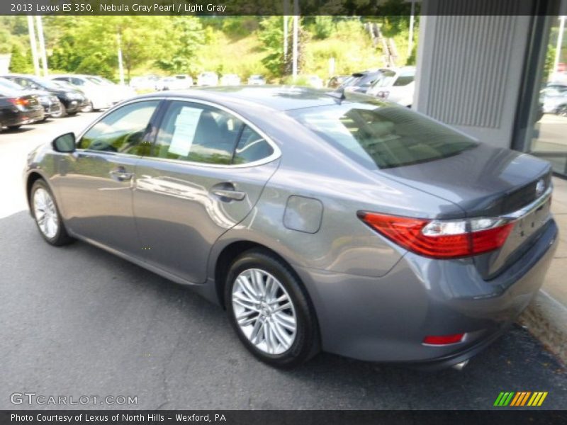 Nebula Gray Pearl / Light Gray 2013 Lexus ES 350