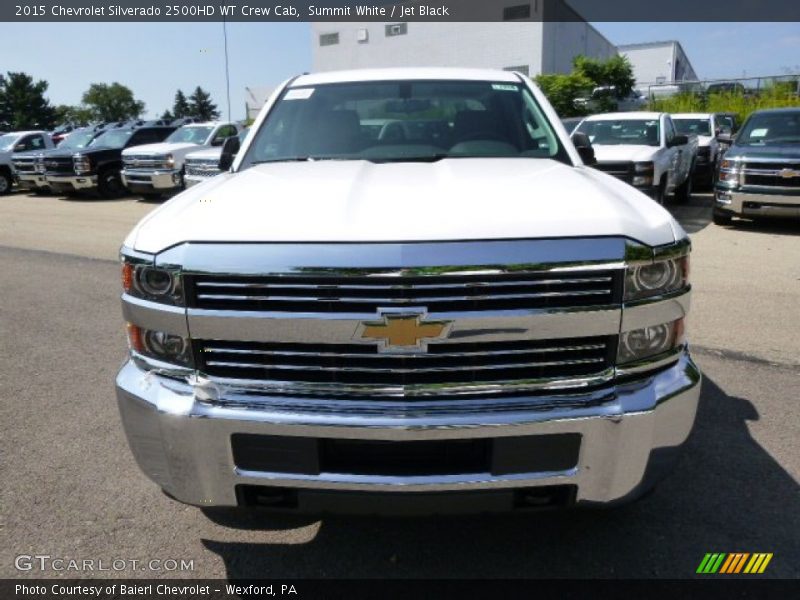 Summit White / Jet Black 2015 Chevrolet Silverado 2500HD WT Crew Cab