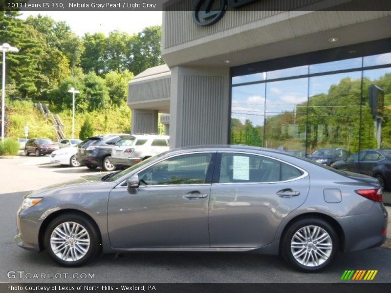 Nebula Gray Pearl / Light Gray 2013 Lexus ES 350