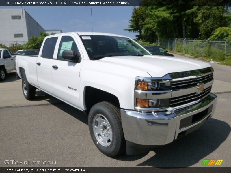 Summit White / Jet Black 2015 Chevrolet Silverado 2500HD WT Crew Cab