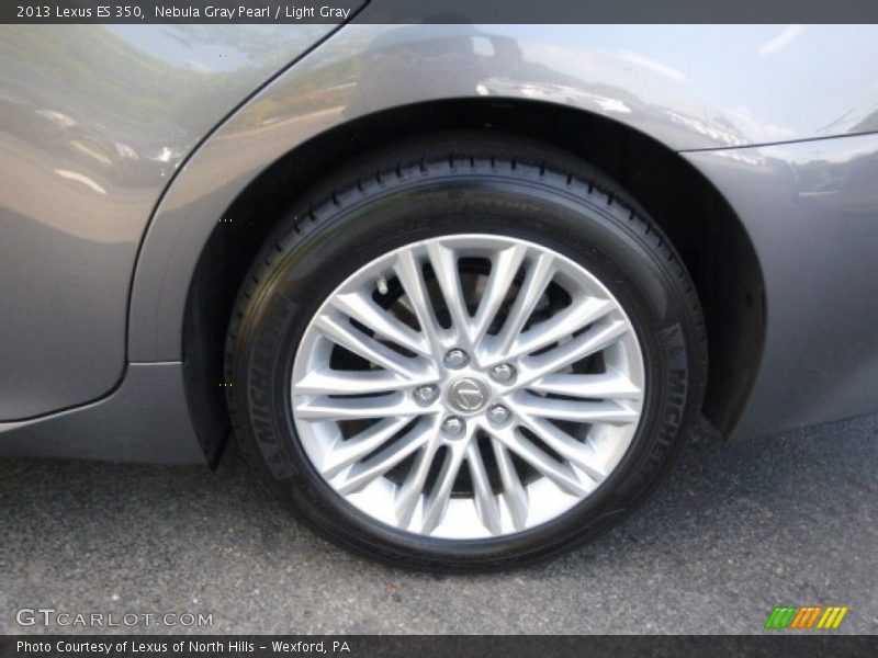 Nebula Gray Pearl / Light Gray 2013 Lexus ES 350