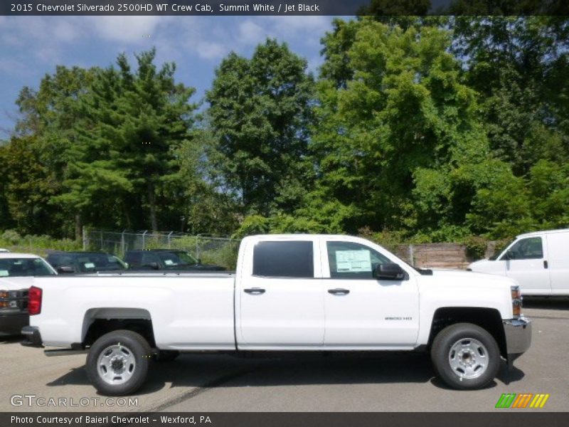 Summit White / Jet Black 2015 Chevrolet Silverado 2500HD WT Crew Cab