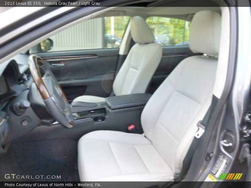 Nebula Gray Pearl / Light Gray 2013 Lexus ES 350