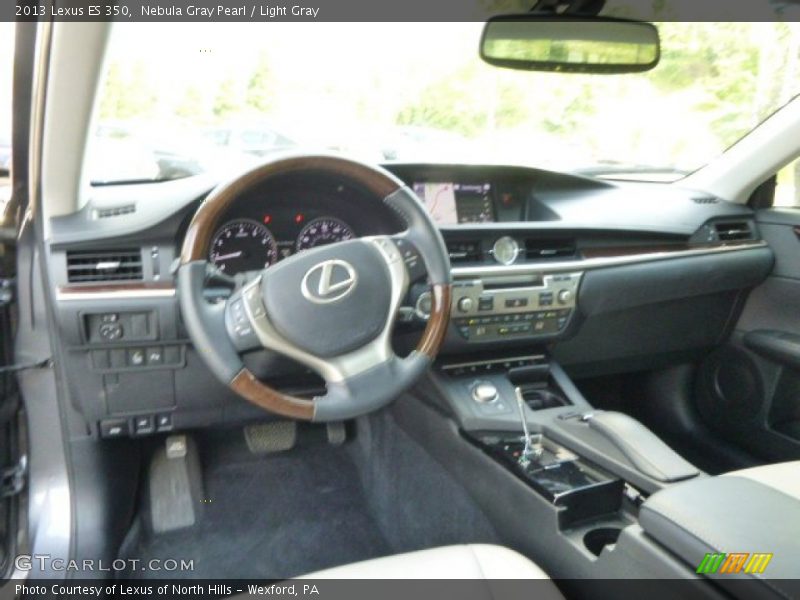 Nebula Gray Pearl / Light Gray 2013 Lexus ES 350