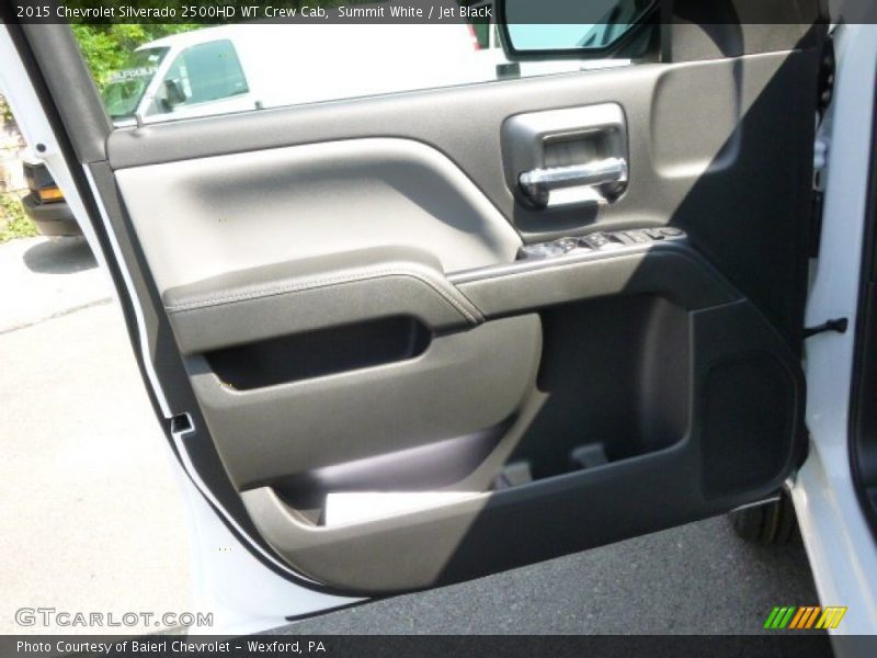 Summit White / Jet Black 2015 Chevrolet Silverado 2500HD WT Crew Cab