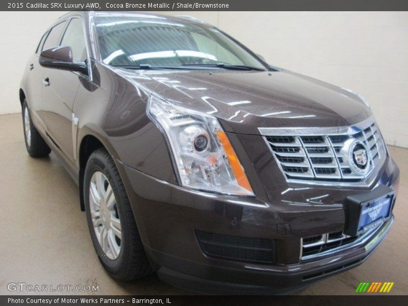 Cocoa Bronze Metallic / Shale/Brownstone 2015 Cadillac SRX Luxury AWD