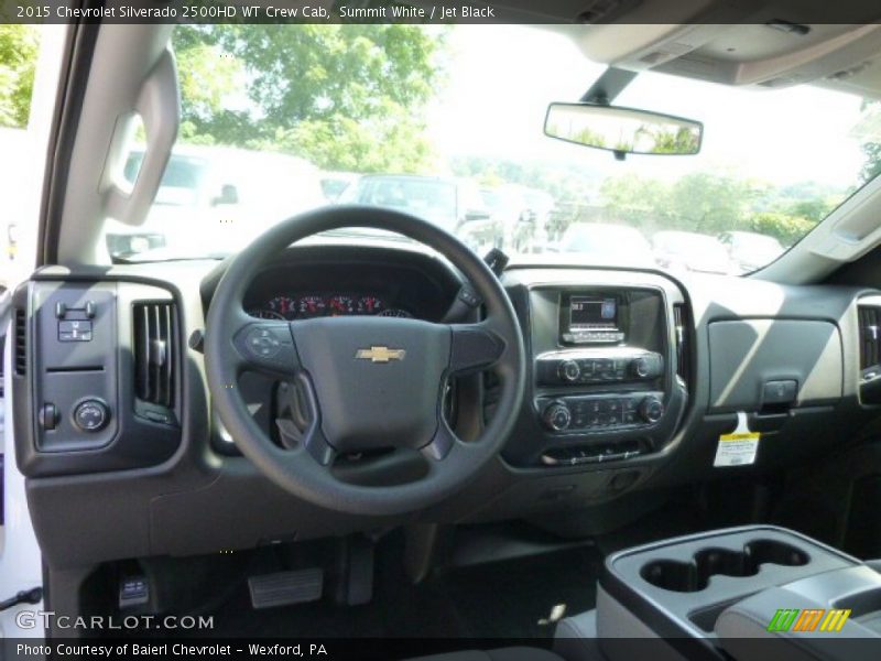 Summit White / Jet Black 2015 Chevrolet Silverado 2500HD WT Crew Cab