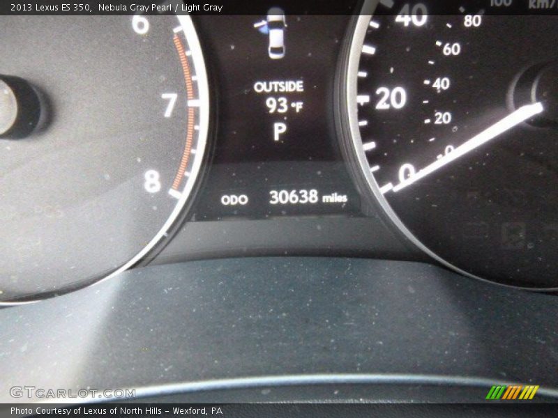 Nebula Gray Pearl / Light Gray 2013 Lexus ES 350