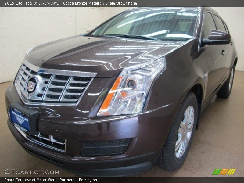 Cocoa Bronze Metallic / Shale/Brownstone 2015 Cadillac SRX Luxury AWD