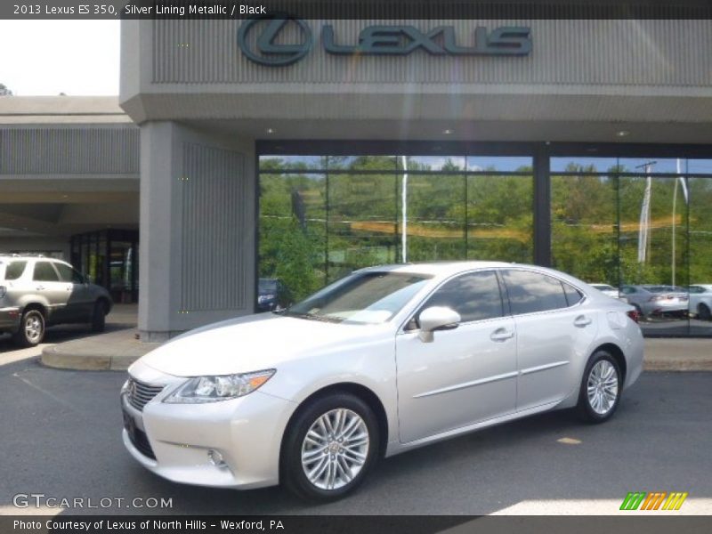 Silver Lining Metallic / Black 2013 Lexus ES 350