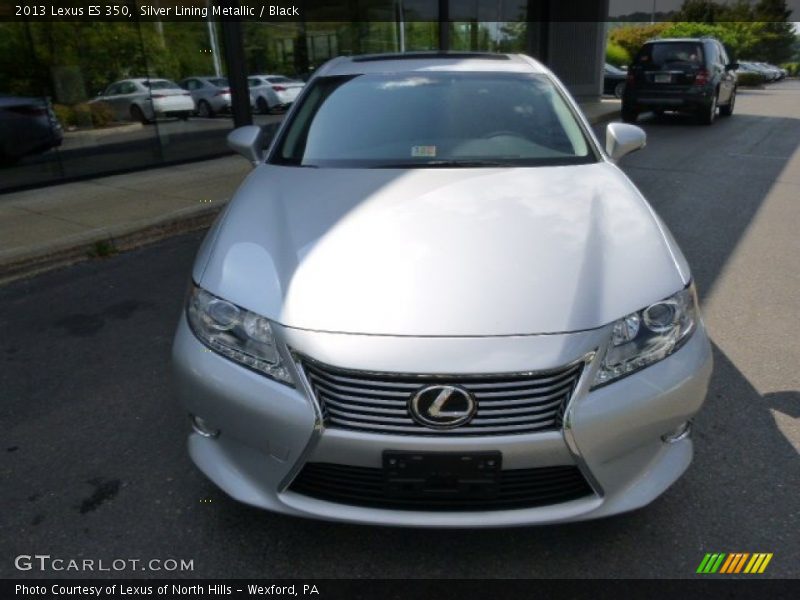 Silver Lining Metallic / Black 2013 Lexus ES 350