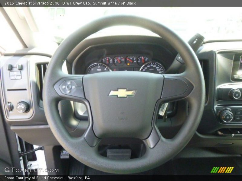 Summit White / Jet Black 2015 Chevrolet Silverado 2500HD WT Crew Cab