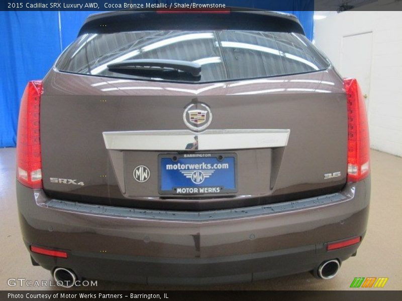 Cocoa Bronze Metallic / Shale/Brownstone 2015 Cadillac SRX Luxury AWD