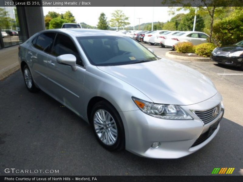 Silver Lining Metallic / Black 2013 Lexus ES 350