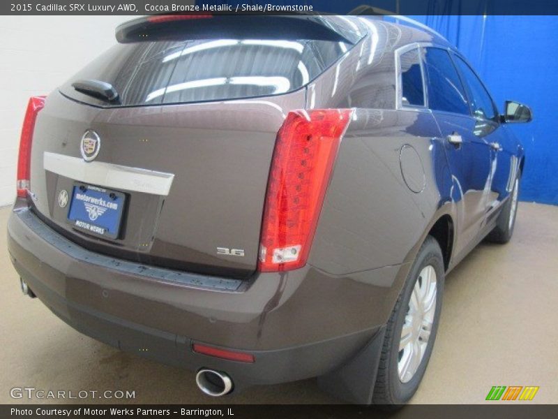 Cocoa Bronze Metallic / Shale/Brownstone 2015 Cadillac SRX Luxury AWD