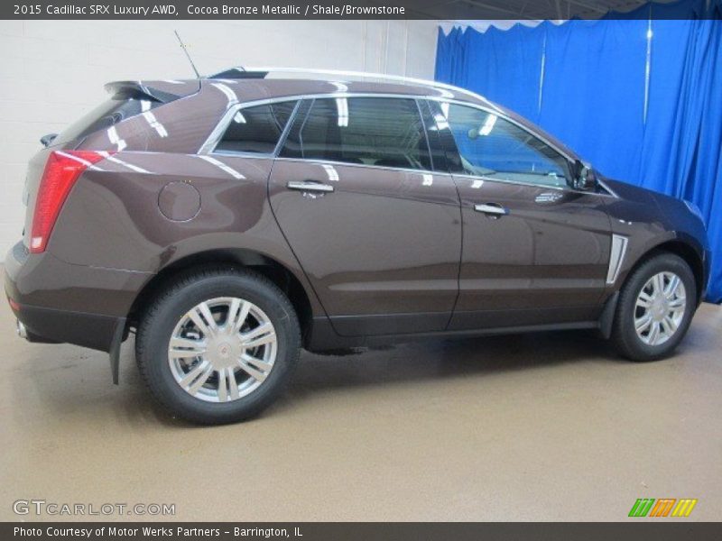 Cocoa Bronze Metallic / Shale/Brownstone 2015 Cadillac SRX Luxury AWD