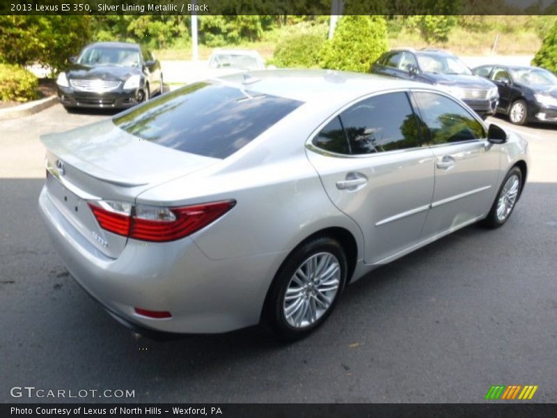Silver Lining Metallic / Black 2013 Lexus ES 350