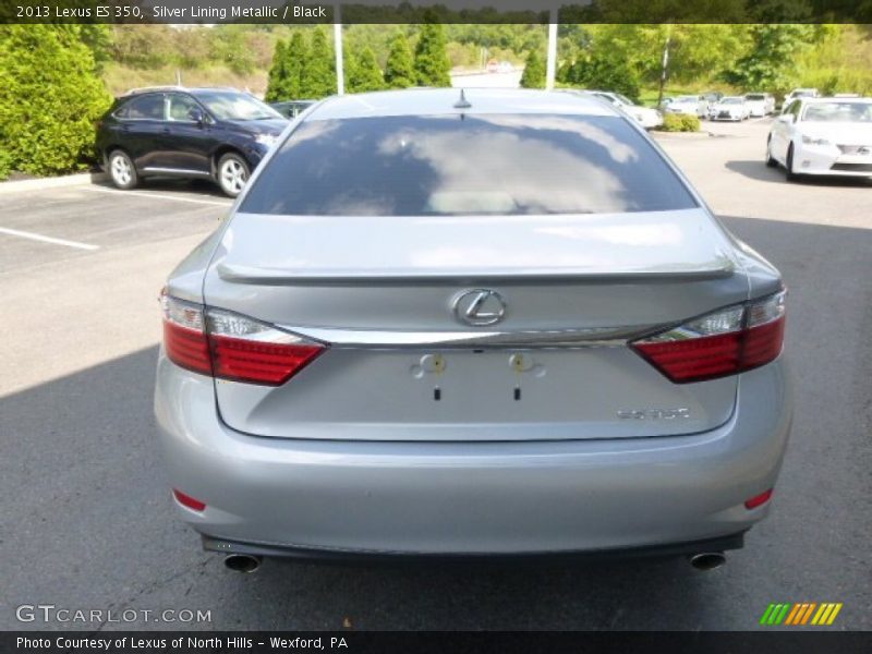 Silver Lining Metallic / Black 2013 Lexus ES 350