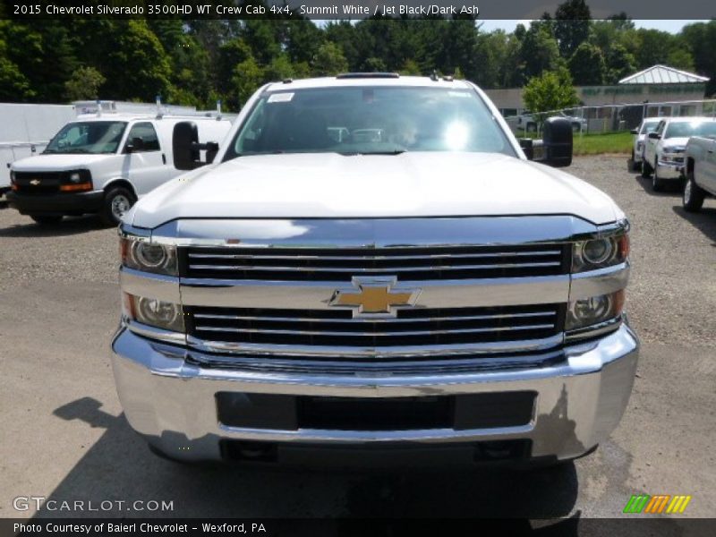 Summit White / Jet Black/Dark Ash 2015 Chevrolet Silverado 3500HD WT Crew Cab 4x4