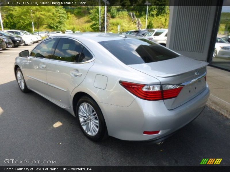 Silver Lining Metallic / Black 2013 Lexus ES 350