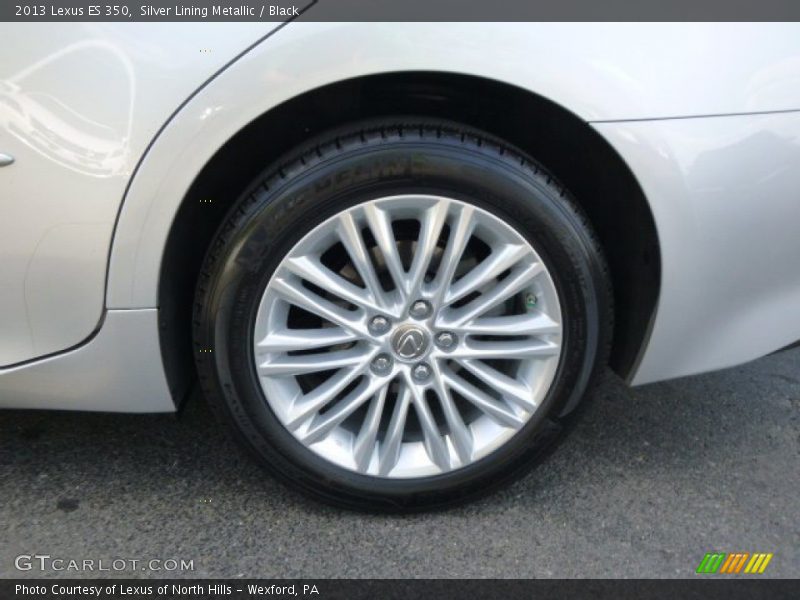Silver Lining Metallic / Black 2013 Lexus ES 350
