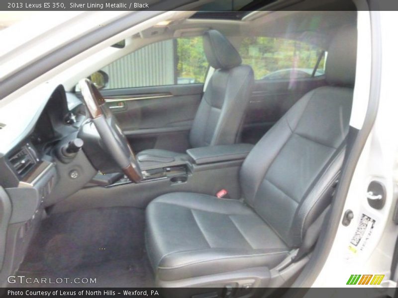 Silver Lining Metallic / Black 2013 Lexus ES 350