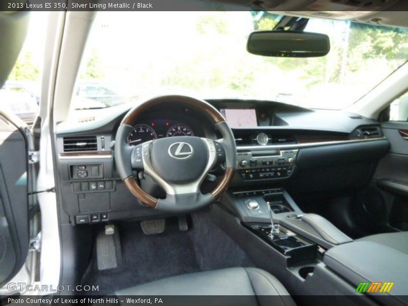 Silver Lining Metallic / Black 2013 Lexus ES 350