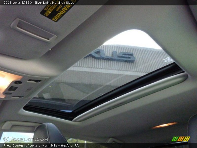 Silver Lining Metallic / Black 2013 Lexus ES 350