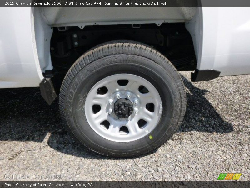 Summit White / Jet Black/Dark Ash 2015 Chevrolet Silverado 3500HD WT Crew Cab 4x4