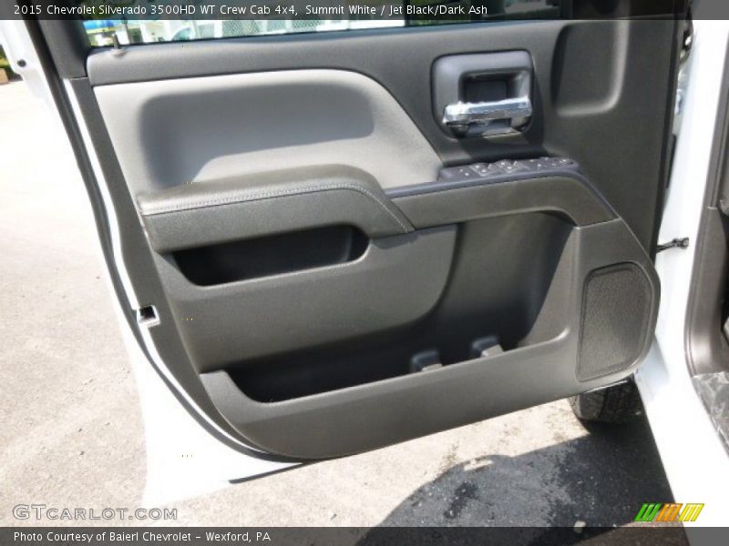 Summit White / Jet Black/Dark Ash 2015 Chevrolet Silverado 3500HD WT Crew Cab 4x4
