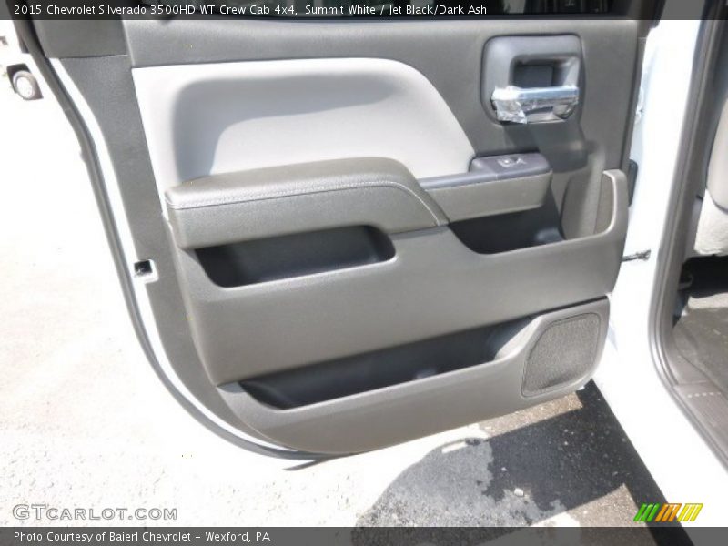 Summit White / Jet Black/Dark Ash 2015 Chevrolet Silverado 3500HD WT Crew Cab 4x4