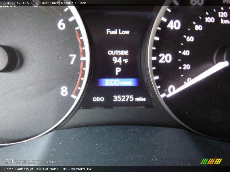 Silver Lining Metallic / Black 2013 Lexus ES 350