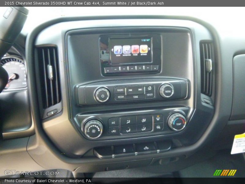Summit White / Jet Black/Dark Ash 2015 Chevrolet Silverado 3500HD WT Crew Cab 4x4