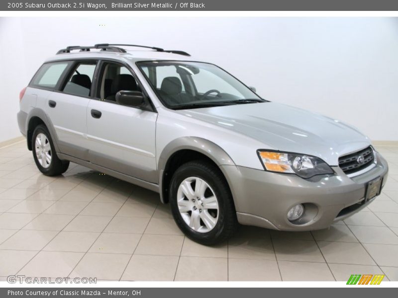Brilliant Silver Metallic / Off Black 2005 Subaru Outback 2.5i Wagon