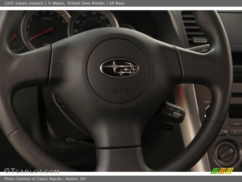 Brilliant Silver Metallic / Off Black 2005 Subaru Outback 2.5i Wagon
