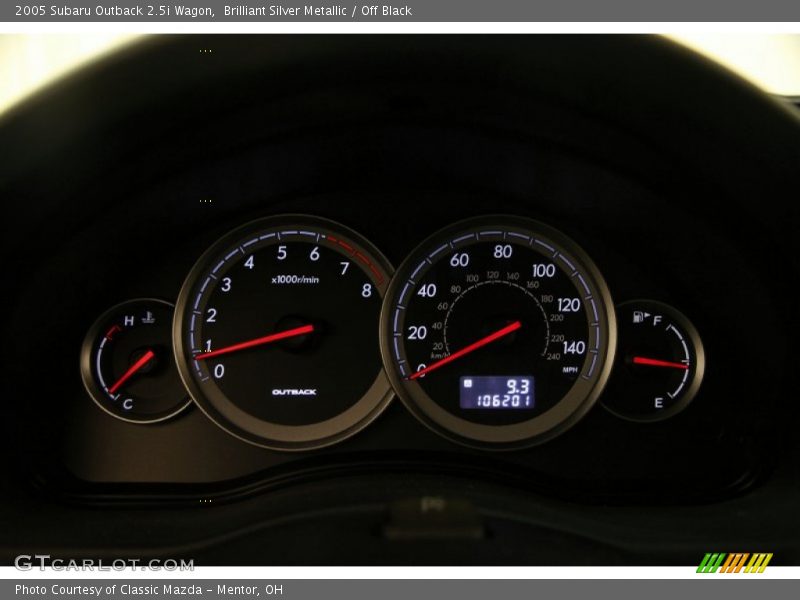  2005 Outback 2.5i Wagon 2.5i Wagon Gauges