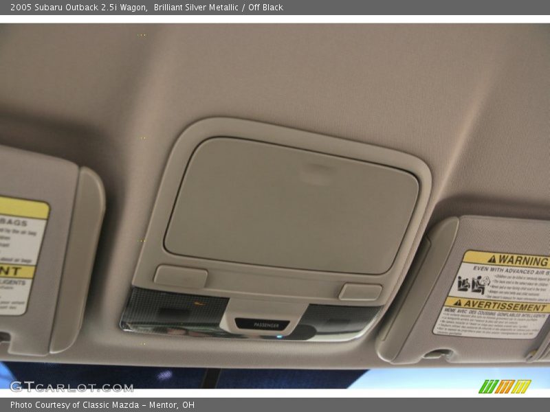 Brilliant Silver Metallic / Off Black 2005 Subaru Outback 2.5i Wagon