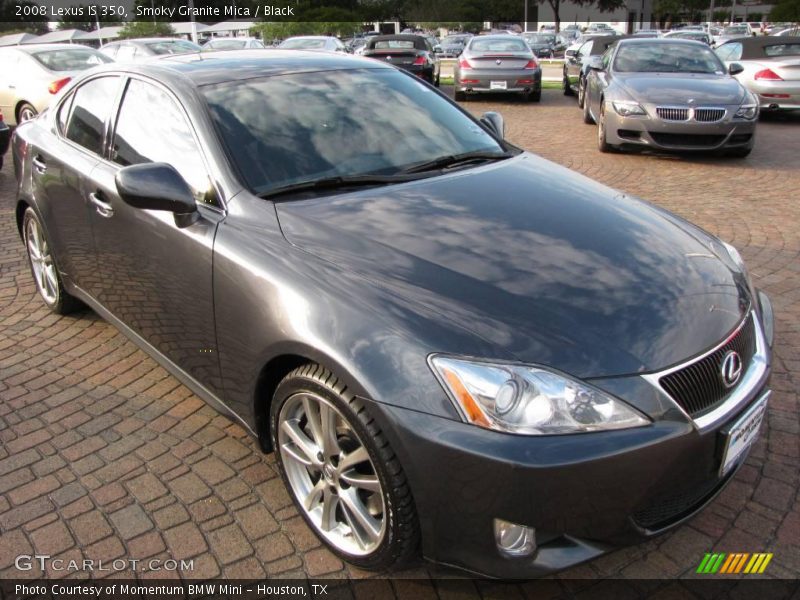 Smoky Granite Mica / Black 2008 Lexus IS 350