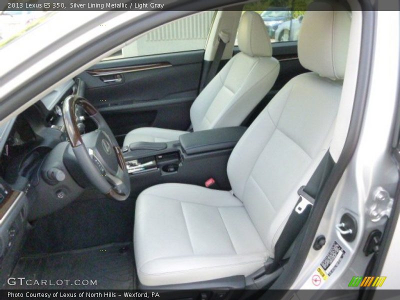 Silver Lining Metallic / Light Gray 2013 Lexus ES 350