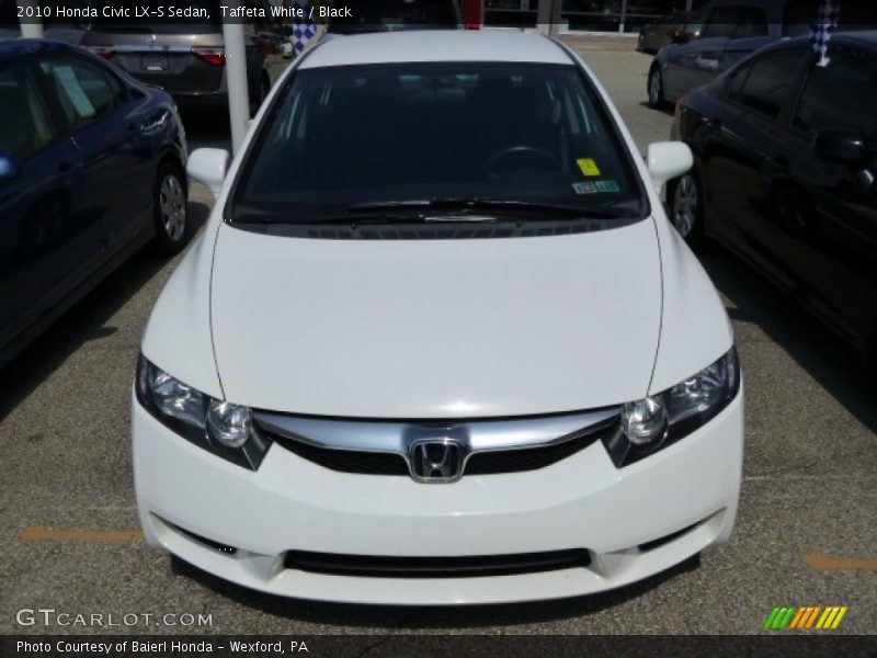 Taffeta White / Black 2010 Honda Civic LX-S Sedan