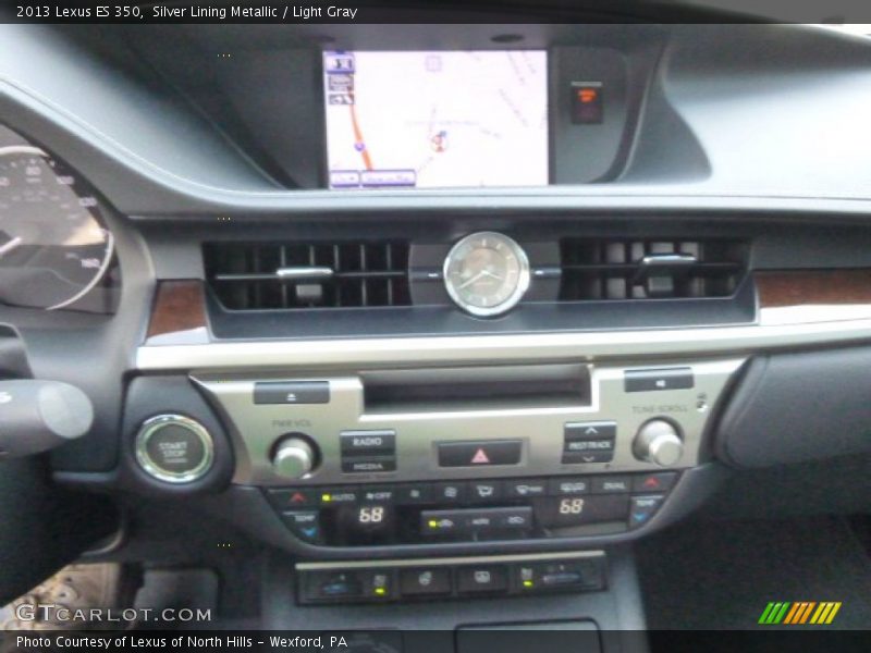 Silver Lining Metallic / Light Gray 2013 Lexus ES 350